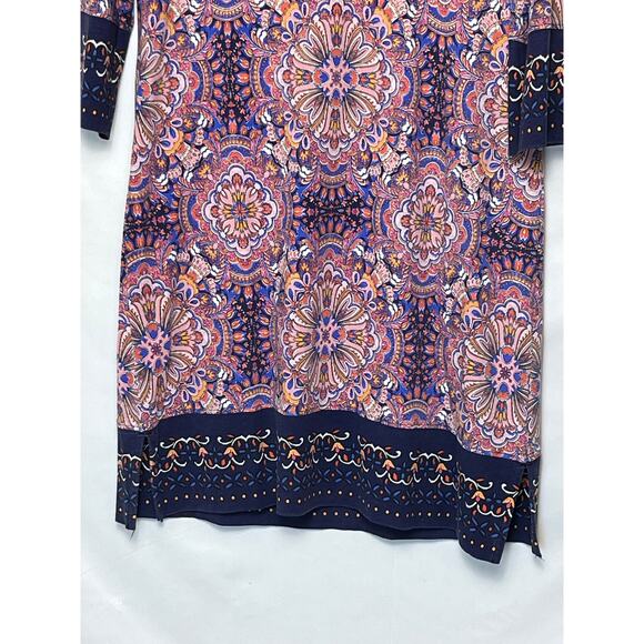 Coolibar Women’s Small Red Blue Oceanside Tunic Dress UPF 50+ Sun Protection - Picture 7 of 7